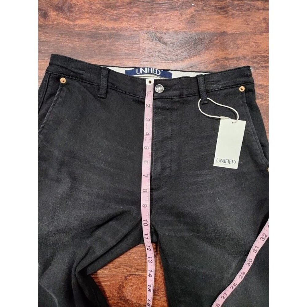Unified Unlimited High Rise Denim Relaxed Jeans Black Wash Women's Size 6 NWT - Picture 10 of 10